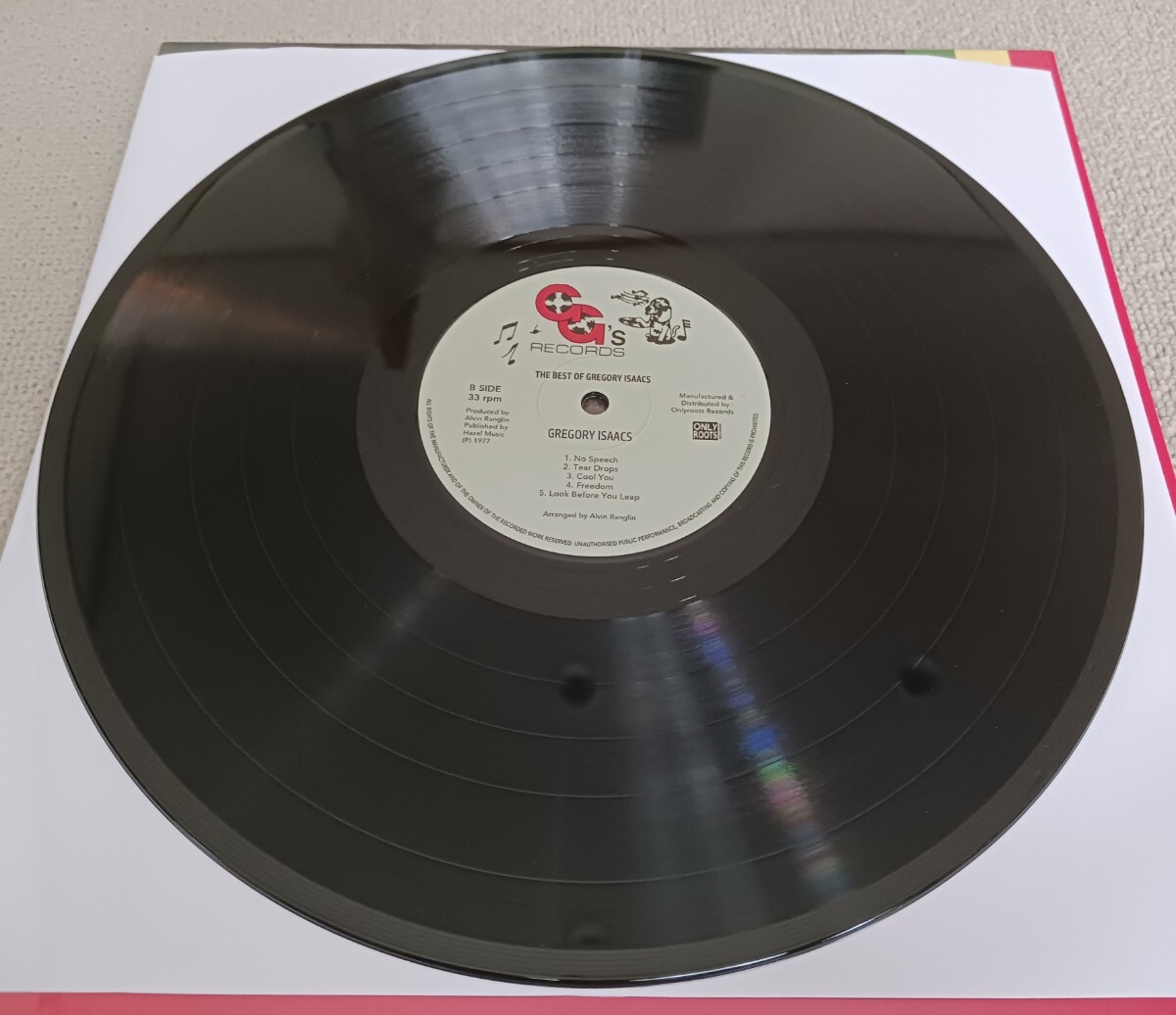 GREGORY ISAACS『THE BEST OF GREGORY ISAACS』フランス盤輸入LPレコード / ONLY ROOTS / ORLP20 / GG's RECORDSの画像6