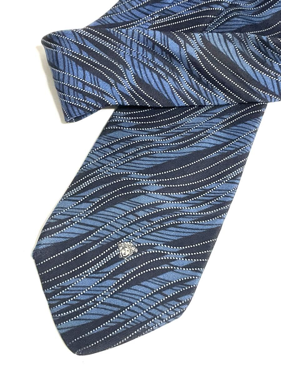 14 ○ ヴェルサーチ VERSACE ネクタイ 5本セット メデューサ 柄 送料185円〜(追跡付)ブランドネクタイ まとめ ヴェルサーチェ _画像3