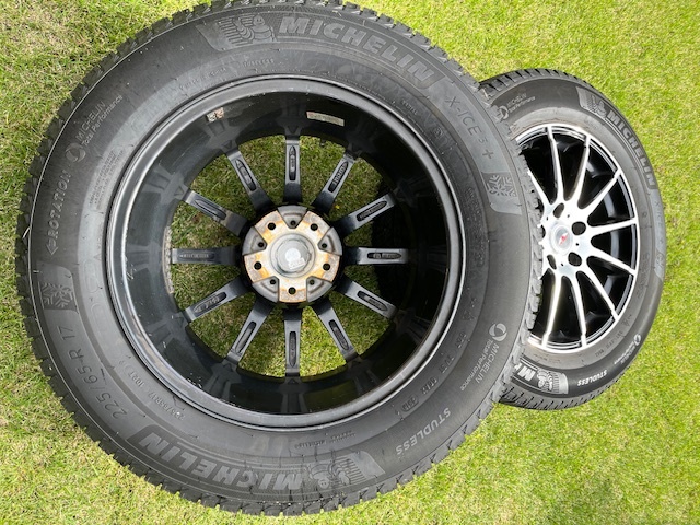 * зимние шины & колесо 4 шт. комплект # шина MICHELIN X-ICE3+ 225/65R17 2018 год производства # колесо weds TEAD 7J 5h/PCD114.3 +40