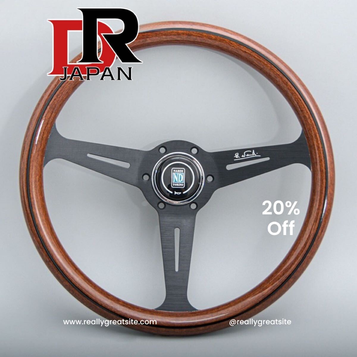 NARDI ナルディクラシック ウッド ポリッシュ ステアリング 車ハンドル14インチ_画像2