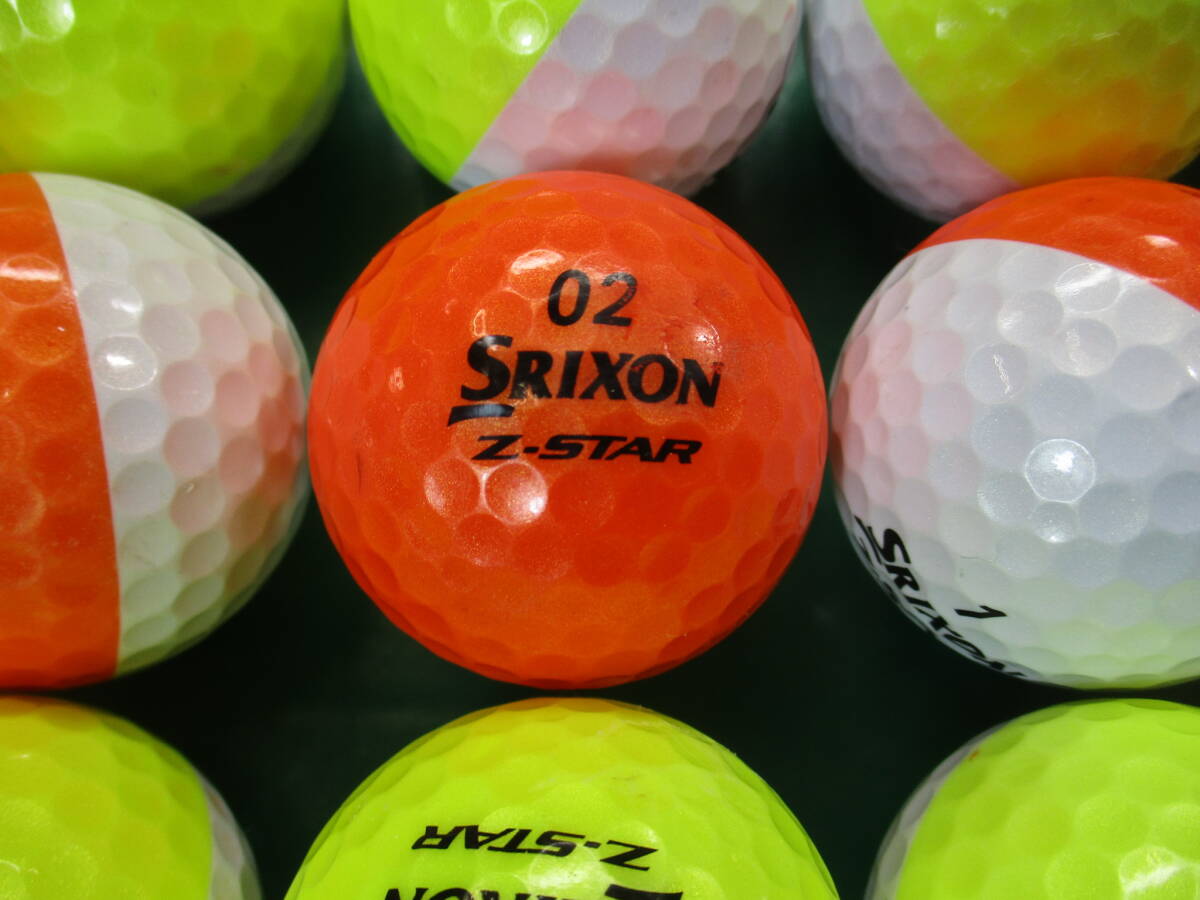 9472【☆☆☆級】スリクソン SRIXON Z-STAR/Z-STAR XV 2トンカラー 24個_画像1