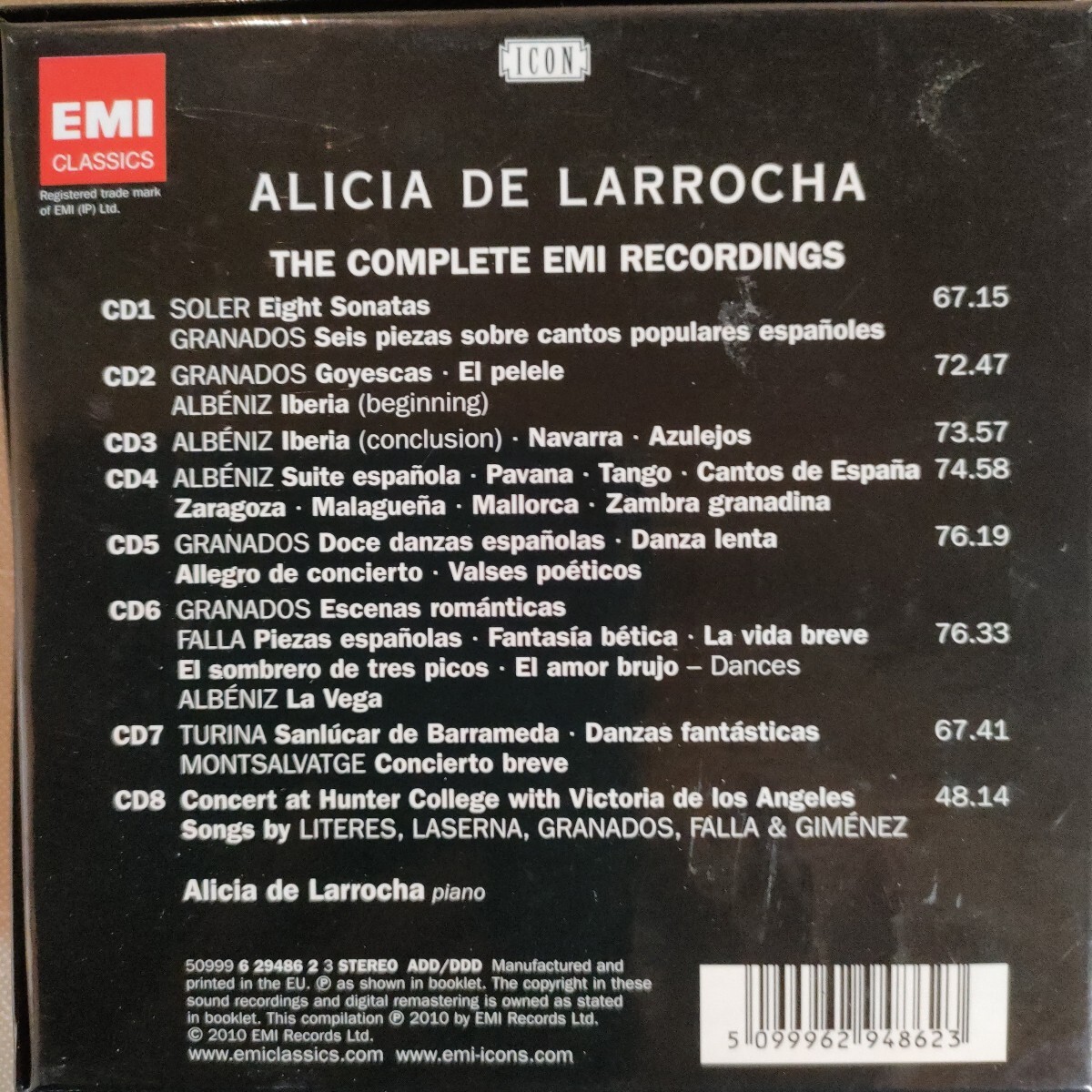 アリシア・デ・ラローチャ/EMIスペイン・イスパボックス録音集(8CD)_画像2