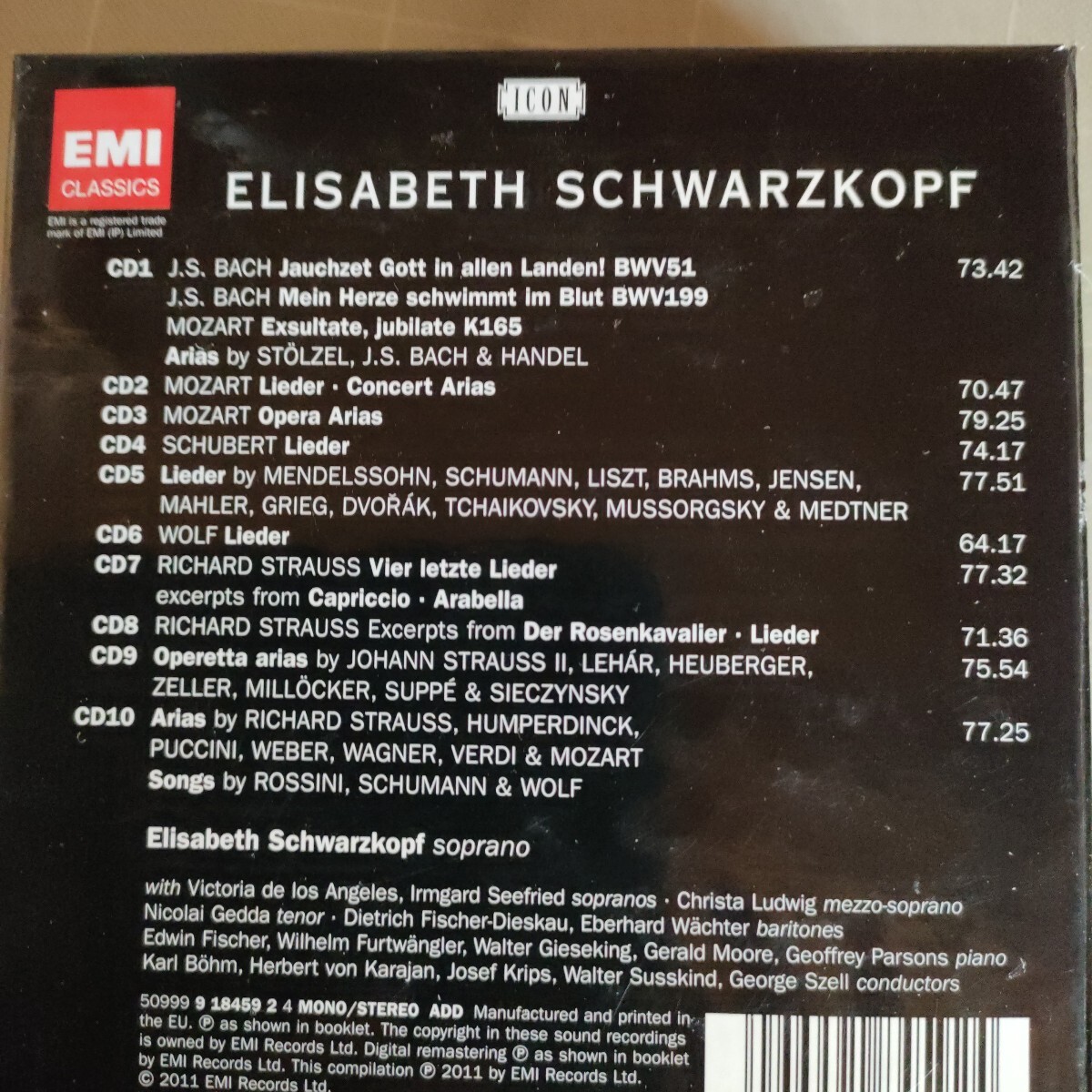 エリーザベト・シュヴァルツコップ EMI録音集(初回生産限定盤 10CD)_画像2