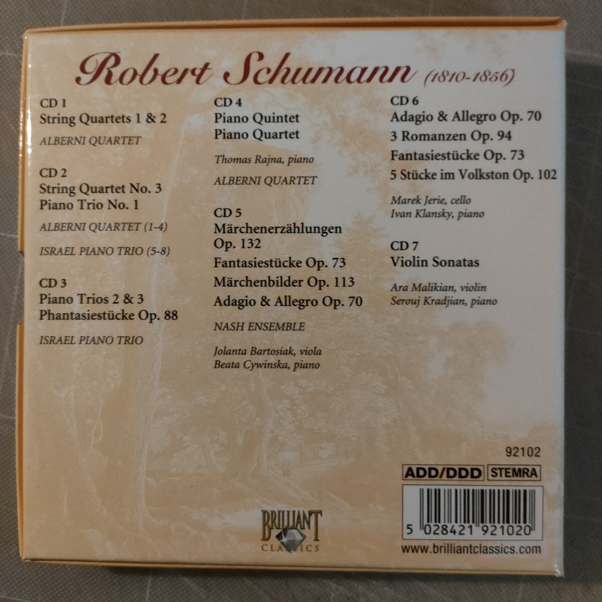 シューマン：室内楽全集（7CD）_画像2