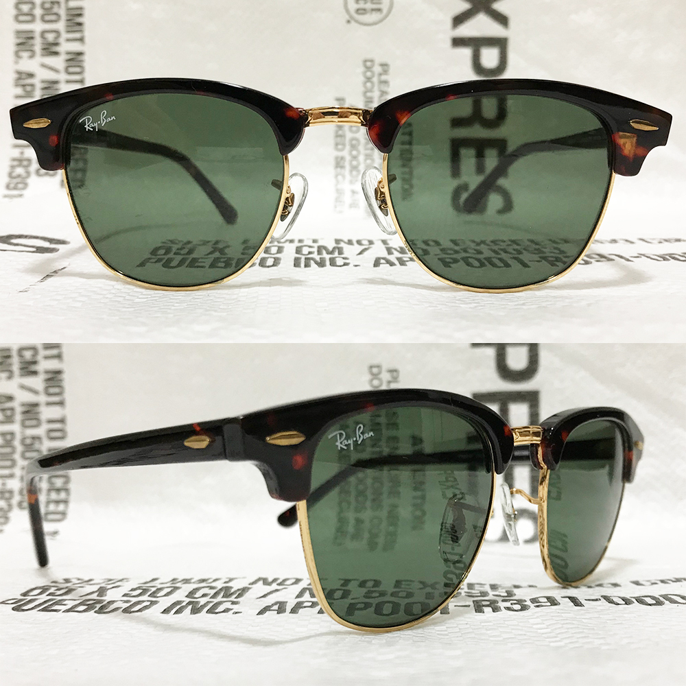 [新品付属品完備☆送料込み] RayBan レイバン クラブマスター サングラス CLUBMASTER べっ甲 RB3016_画像2