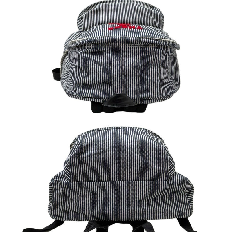 CELINE セリーヌ バックパック ホワイト×ブルー キャンバス 帆布 レディース 【中古】 22510K452_画像4