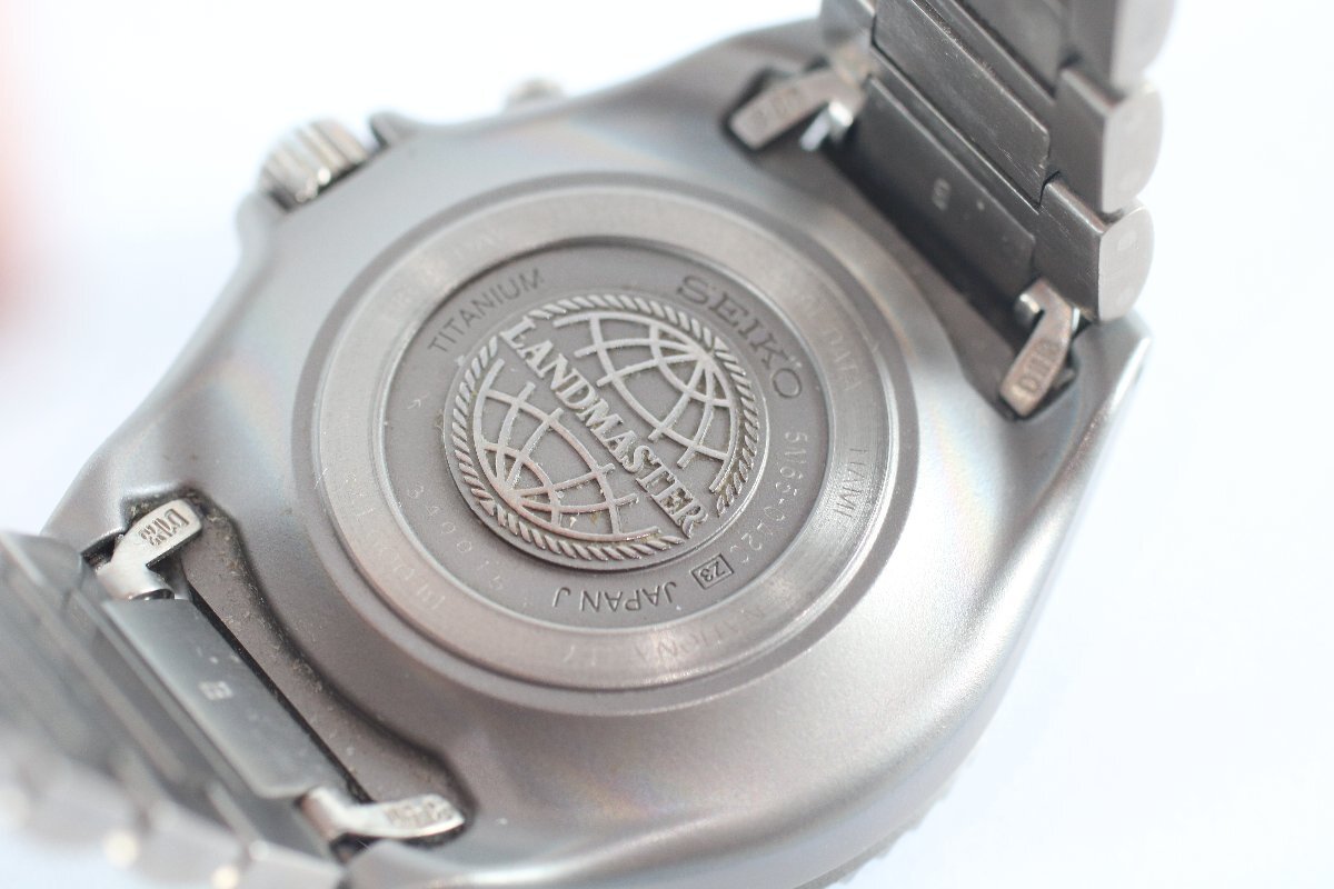 SEIKO セイコー LANDMASTER ランドマスター KINETIC キネティック 5M65-0A20 自動巻き デイト メンズ 腕時計 2475-BY_画像9