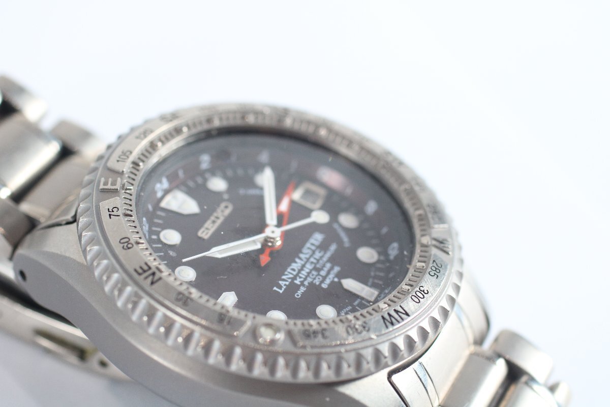 SEIKO セイコー LANDMASTER ランドマスター KINETIC キネティック 5M65-0A20 自動巻き デイト メンズ 腕時計 2475-BY_画像10