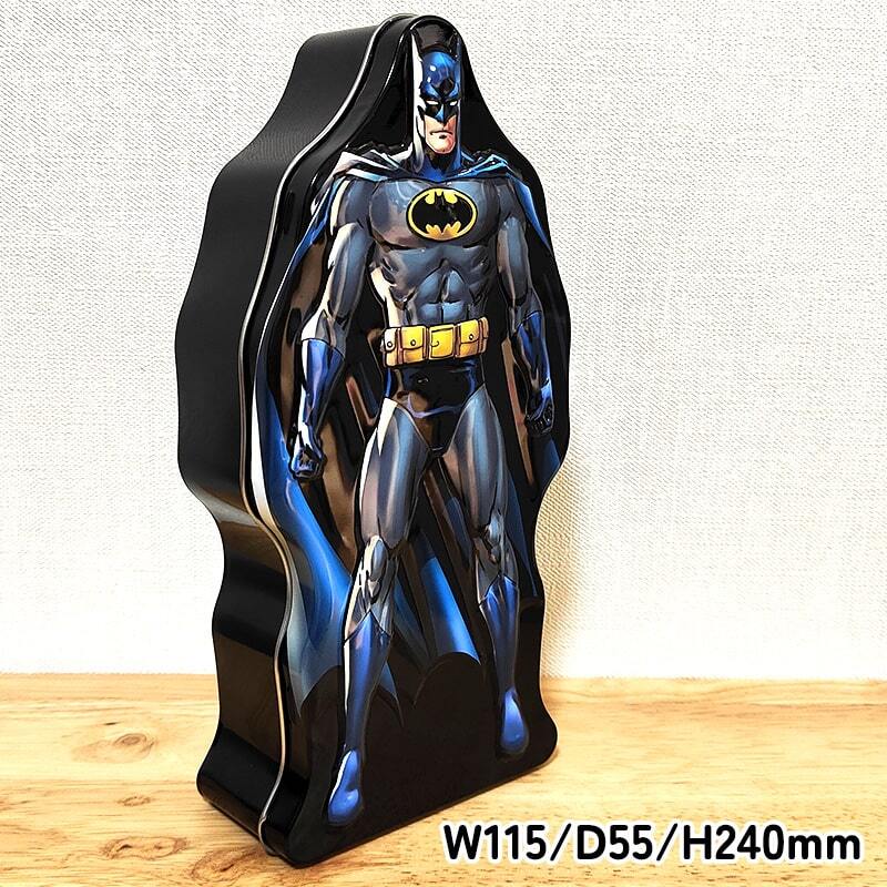 ストレージティンケース バットマン 小物入れ キャラクター BATMAN 正規ライセンス品 アメリカン ブリキ 缶 エンボス加工 アメコミ 収納_画像2