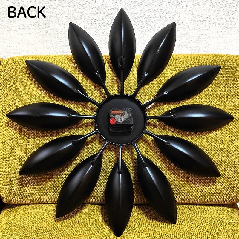 掛時計 Leaf レトロ おしゃれ 大きい デコラティブウォールクロック 壁掛け 可愛い アメリカン ガレージ 雑貨 アンティーク インテリア_画像4