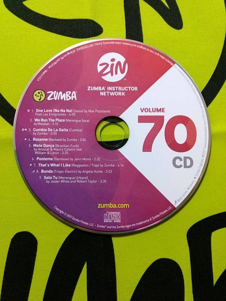 ZUMBA ズンバ ZIN70 CD&DVD インストラクター専用_画像2