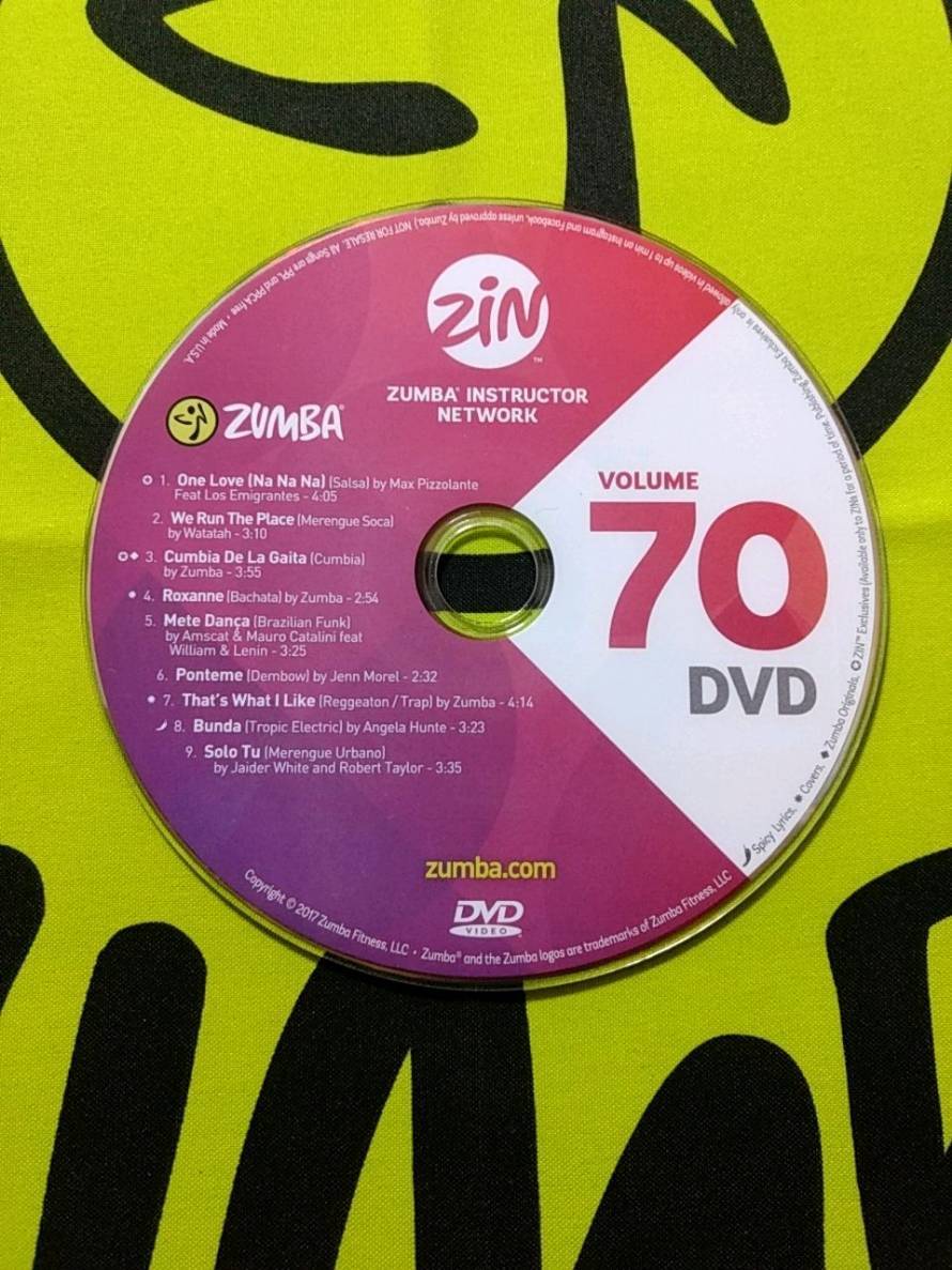 ZUMBA ズンバ ZIN70 CD&DVD インストラクター専用_画像3