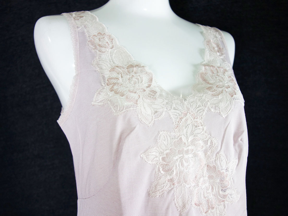 (ポスト投函 送料無料)セシール【バスト80サイズ】日本製　綿混ラウンドキャミソール シルクローズ LS525-80 キャミソール、インナ_画像3