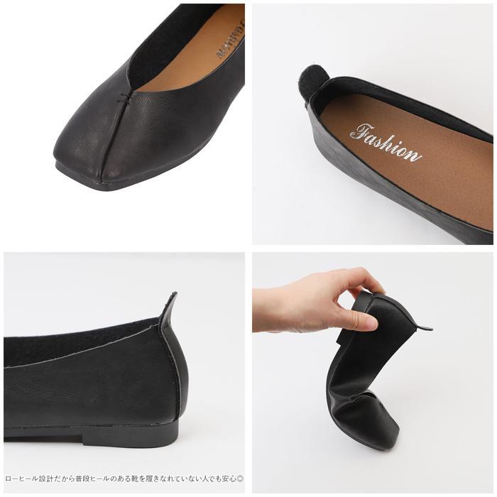 ☆ ブラウン ☆ 38(24cm) ☆ パンプス lynanakg1 パンプス フラット スクエアトゥ フラットシューズ ヒール ぺたんこ ペタンコ ローヒール_画像9