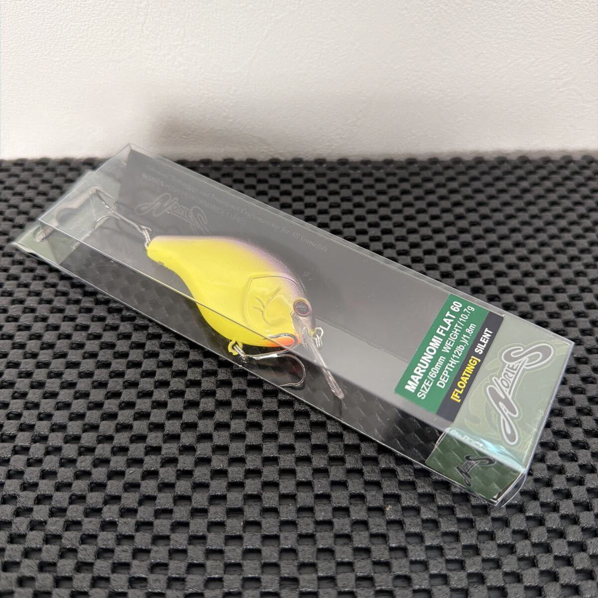 【新品】NORIES ノリーズ MARUNOMI FLAT 60 マルノミフラット60 トラッドパープルチャート クランクベイト_画像1