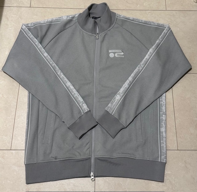 ☆未使用・正規品☆Rosasen golf ロサーセン ゴルフ ブルゾン ジャカード ラインスウェットおしゃれ ストレッチ golf ジャケット Lサイズの画像1