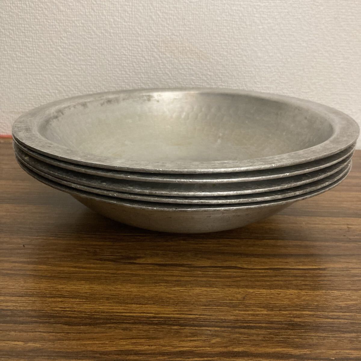 アルミ鍋 うどんすき鍋 調理器具 業務用 5点セット 中古品_画像1
