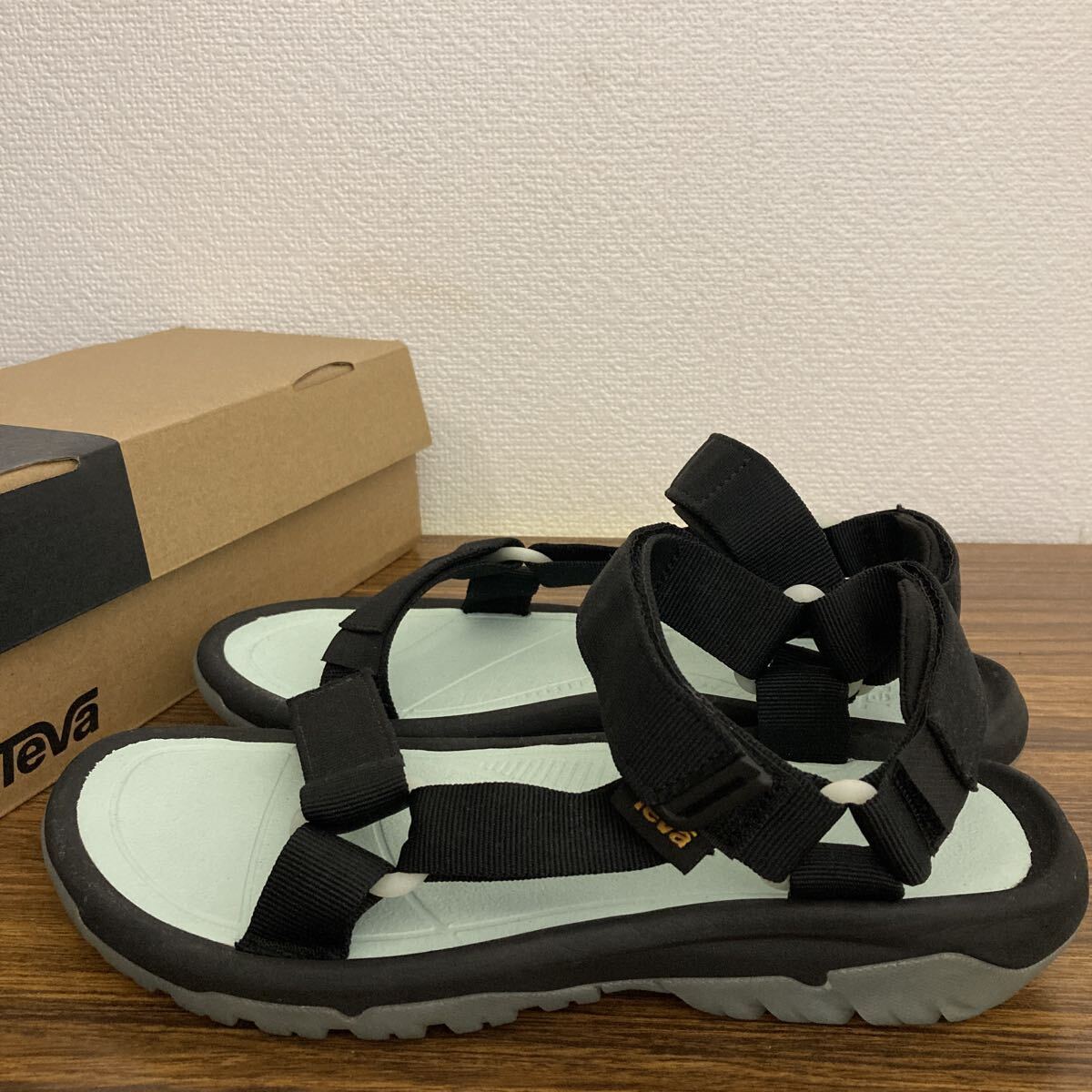 Teva テバ ハリケーン XLT2 メンズ サンダル ブルー ブラック 中古品_画像2