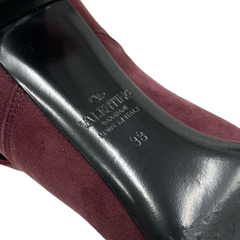 ヴァレンティノ VALENTINO ブーツ ショートブーツ 靴 シューズ スエード ブラウン系 ロックスタッズ_画像8