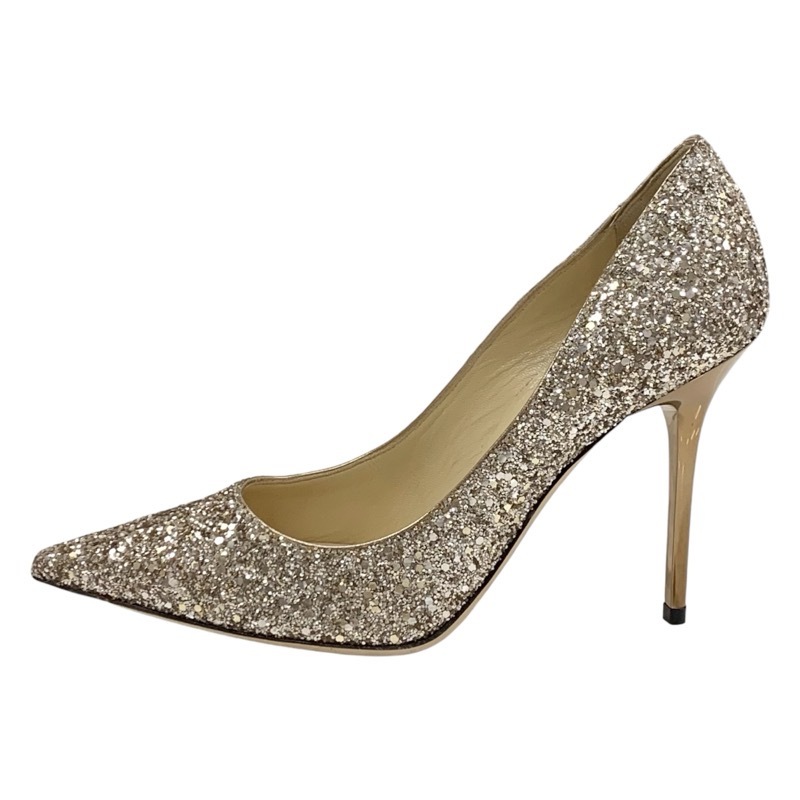 ジミーチュウ JIMMY CHOO ABEL パンプス 靴 シューズ グリッター ゴールド メタルヒール パーティーシューズ_画像3