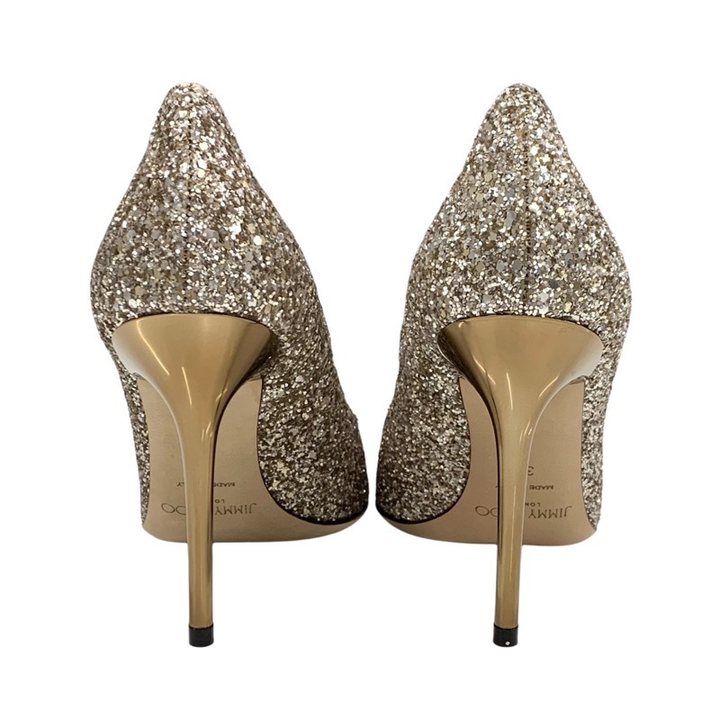 ジミーチュウ JIMMY CHOO ABEL パンプス 靴 シューズ グリッター ゴールド メタルヒール パーティーシューズ_画像5