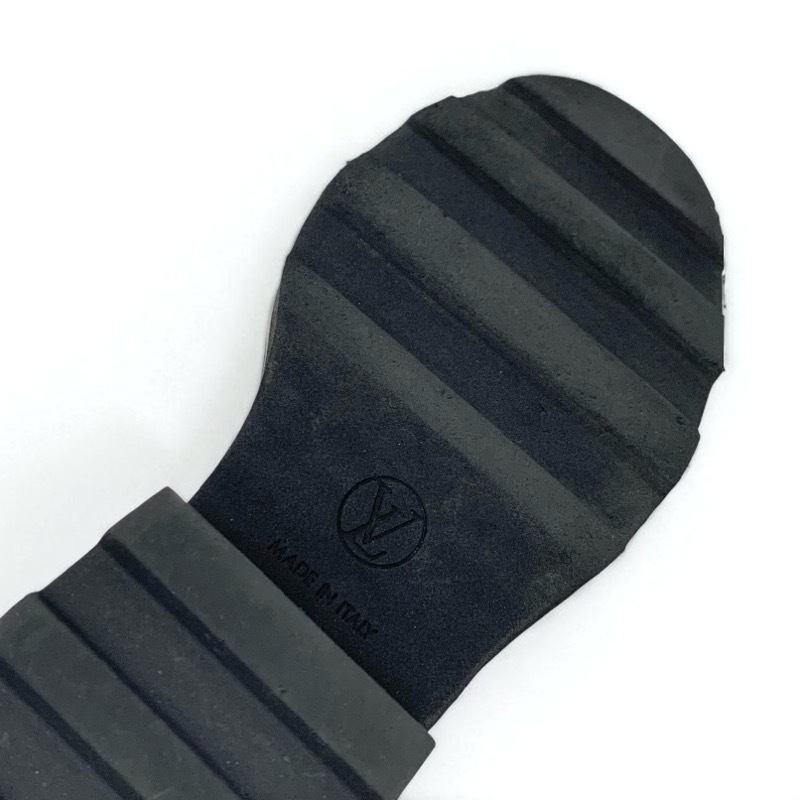 ルイヴィトン LOUIS VUITTON ボブールライン ブーツ ショートブーツ 靴 シューズ レザー ブラック ブラウン LVロゴ モノグラム_画像8