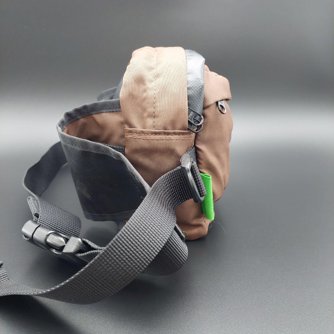 【大人気】PORTER ポーター  ボディバッグ ウエストポーチ 茶色 良品 ベルト調整可能 ブラウン_画像5