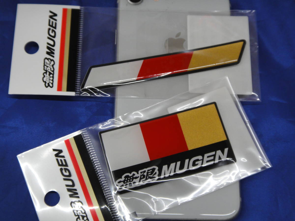 New マジ本物オーラ 無限純正品!店頭在庫!新品!無限 MUGEN 90000-YZ8-302A 無限ロゴポッティング 65×35 t=2 複数購入歓迎 送料無料(条_画像4