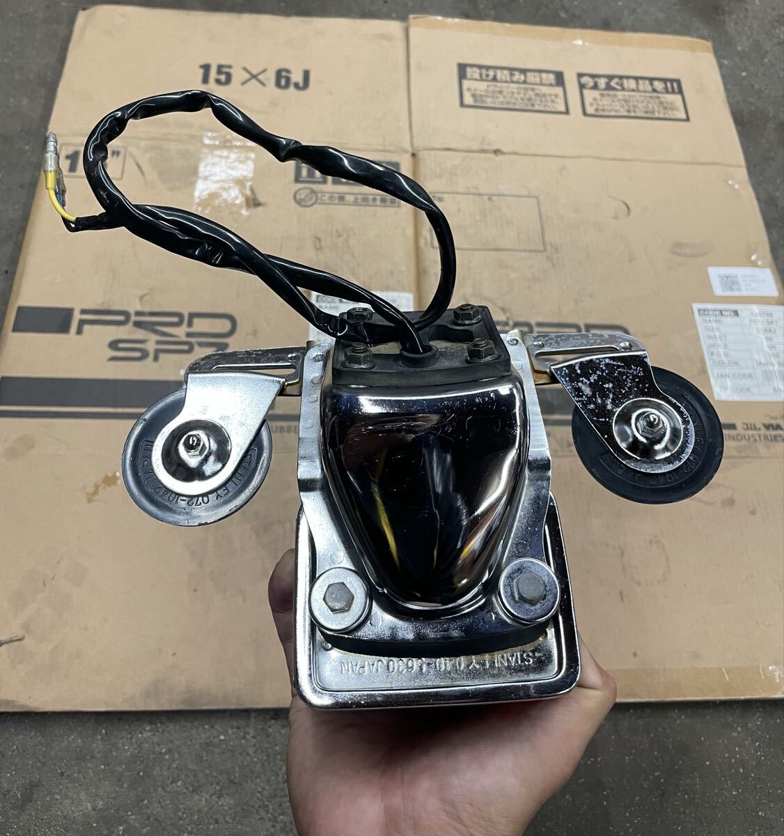 ヤマハ SR400 純正 テールランプ 反射板 ナンバープレートステー ブレーキランプ スタンレー 検) 1JR RH01J _画像7