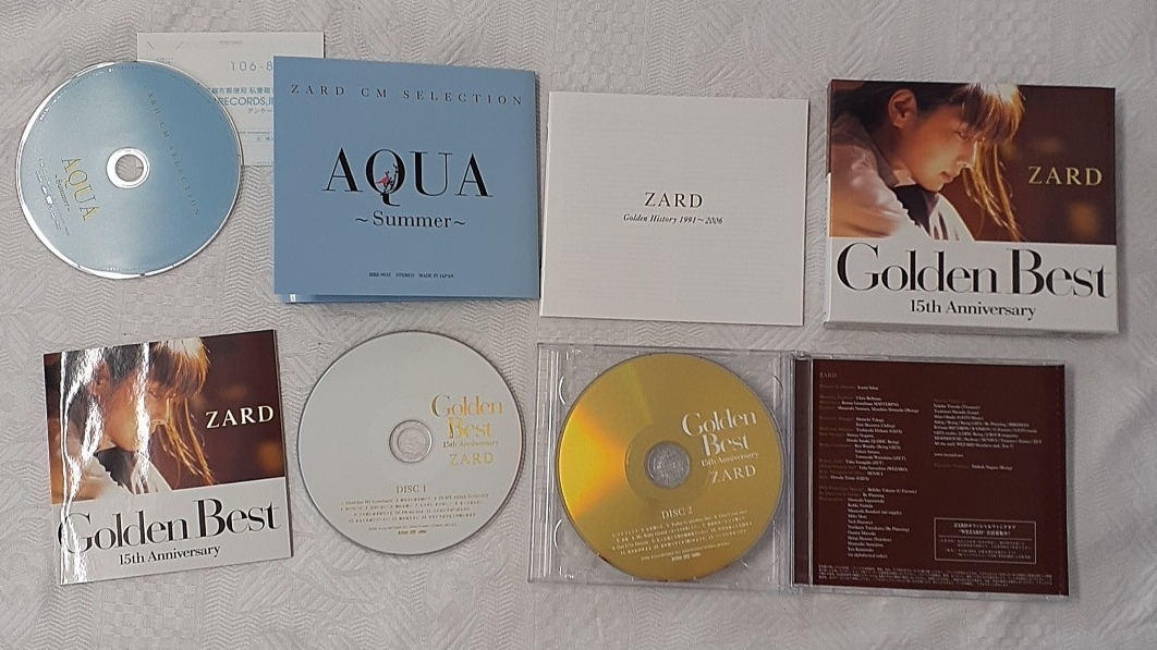 s285 Golden BEST 15th Anniversary ZARD アルバム2CD+DVD 三枚組 冊子二冊付き 紙箱入り_画像4