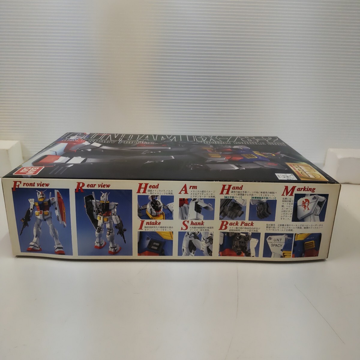 s566 RX-78-2 ガンダム (1/100スケール MG 機動戦士ガンダム 機動戦士ガンダム(ファースト) 0048129) バンダイ ガンプラ 未組立_画像6