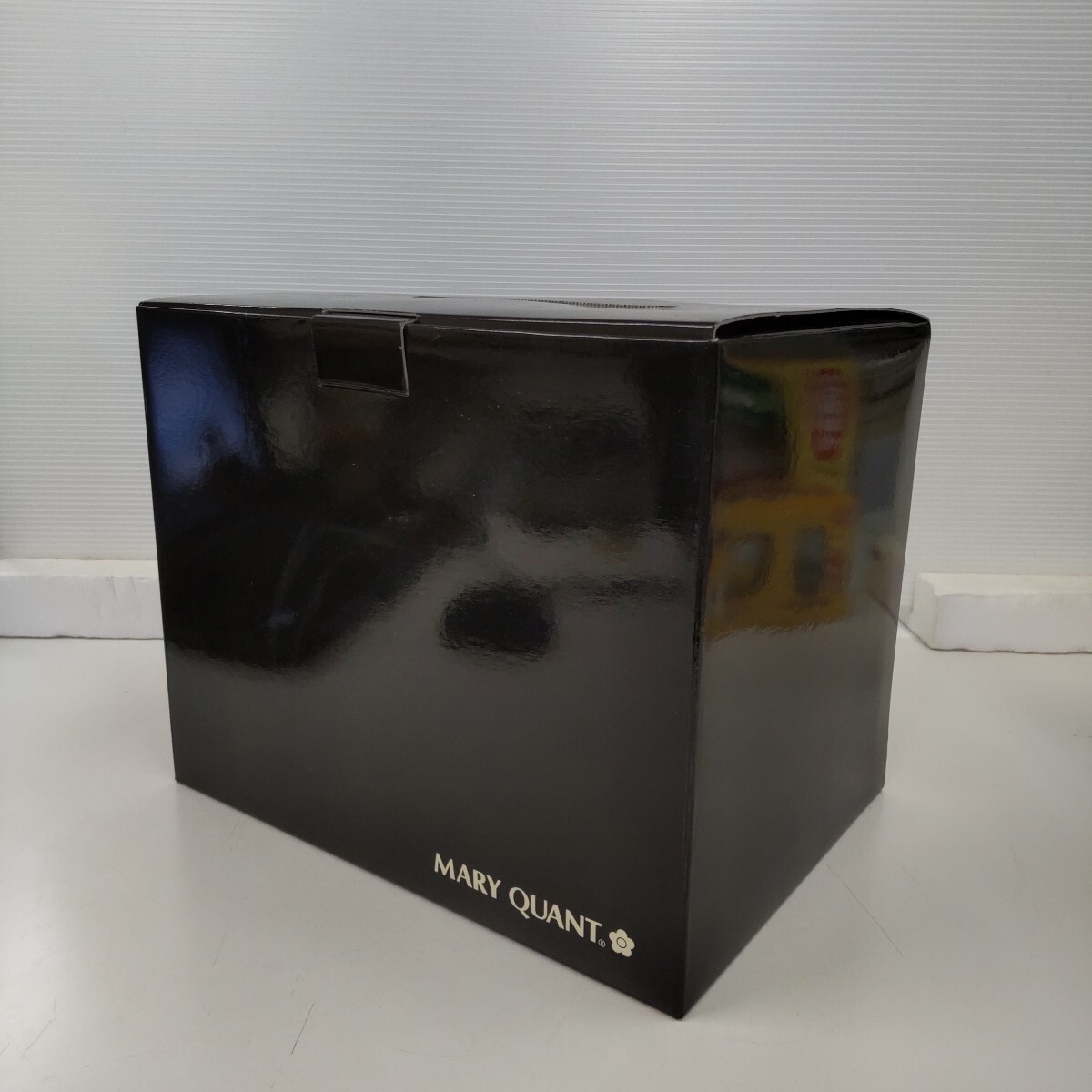s579 MARY QUANT マリークワント メイクアップボックス 黒 ブラック ハードケース _画像10