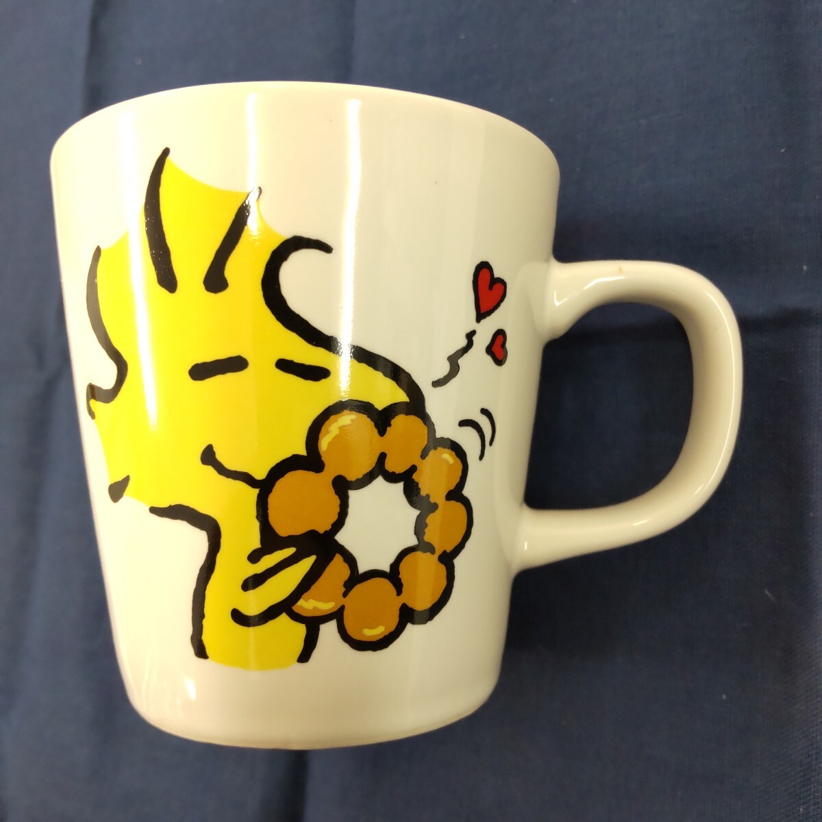 s589 ミスタードーナツ スヌーピー マグカップ 2個 SNOOPY PEANUTS 陶器製 非売品_画像5