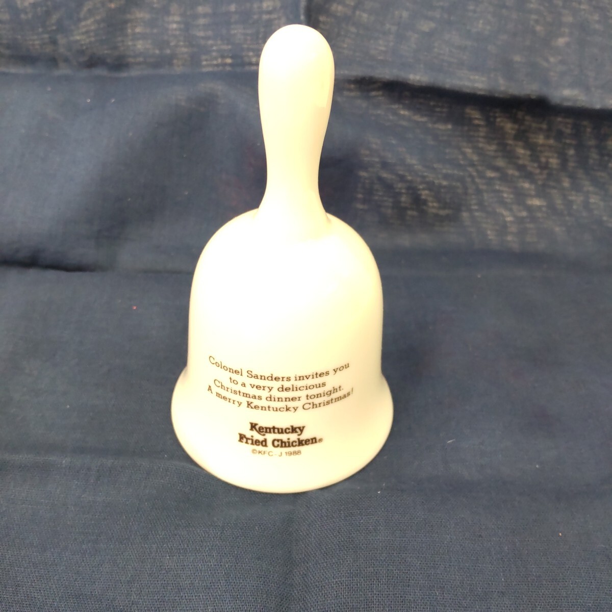 s593 KFC ケンタッキーフライドチキン ディナーベル 1988年 クリスマス 景品 箱付き 昭和レトロ_画像3