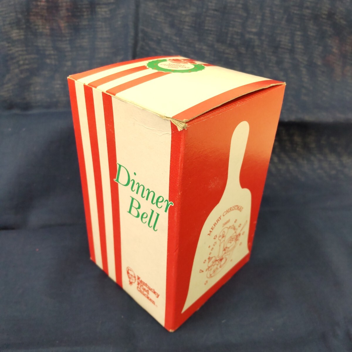 s593 KFC ケンタッキーフライドチキン ディナーベル 1988年 クリスマス 景品 箱付き 昭和レトロ_画像6