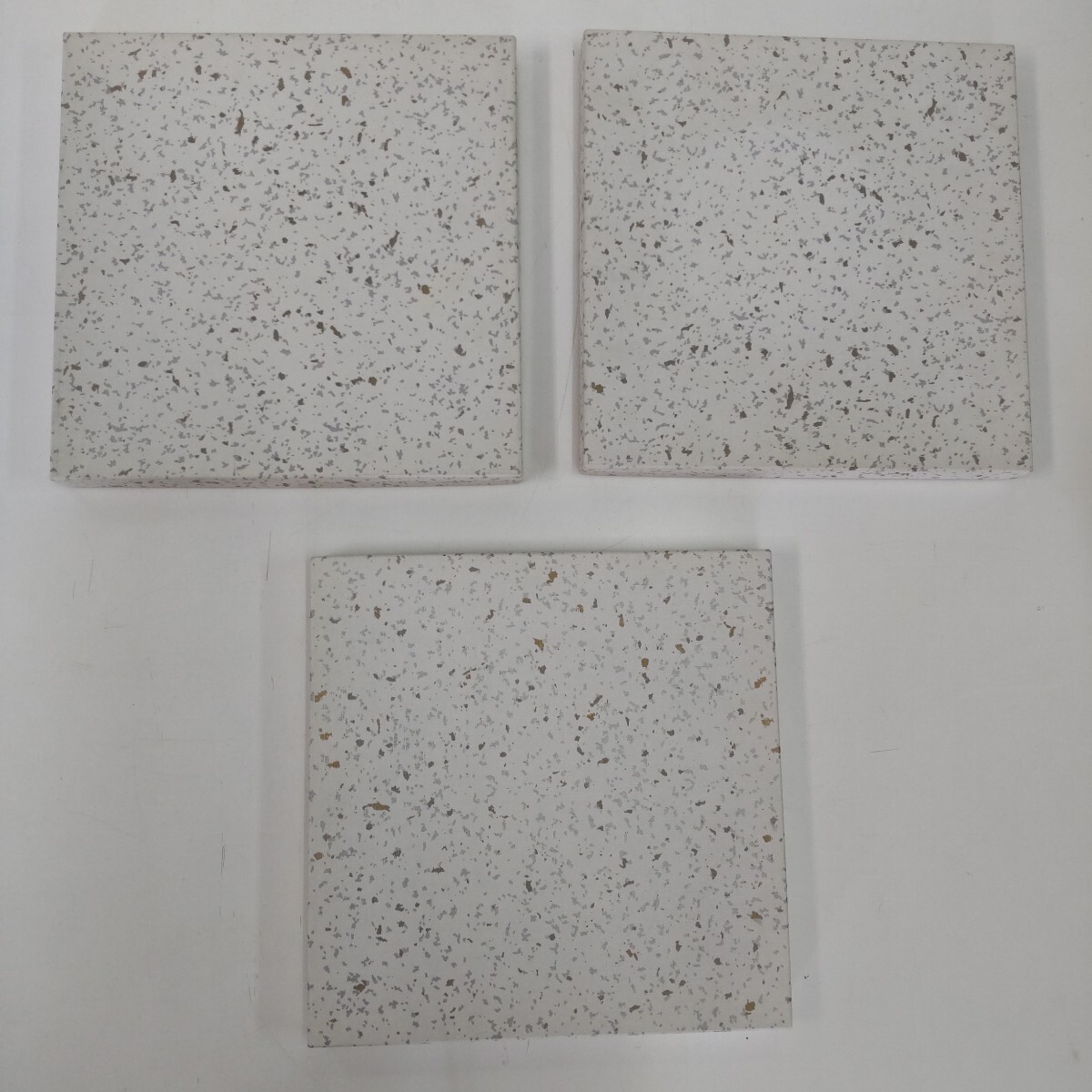 s675 金銀箔工芸さくだ 金沢箔 平盆 3枚 四方24cm 漆器 木製_画像10