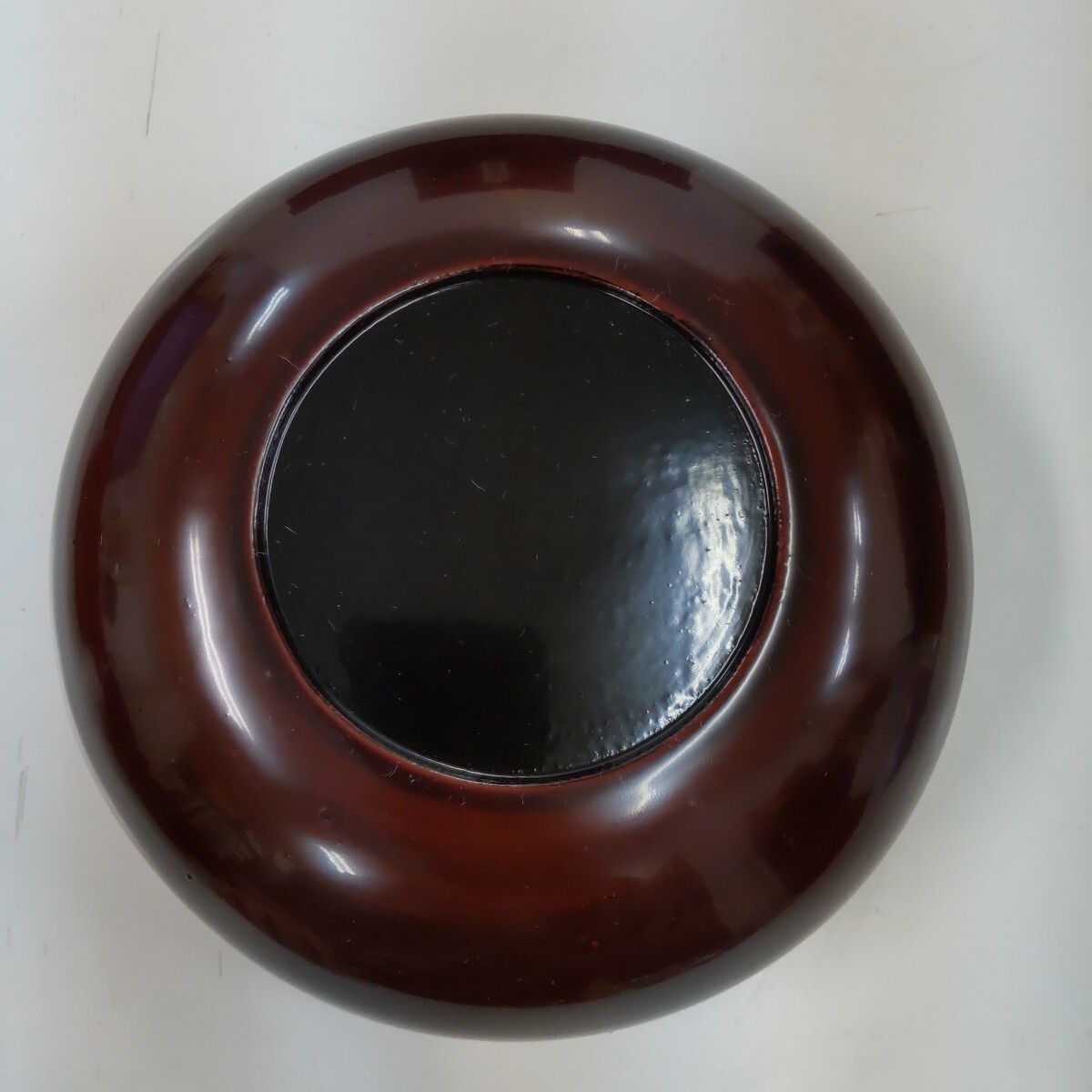 s681 塩徳屋漆器店 輪島塗 漆器 菓子器 3枚 径約18cm×高さ約7cm 工芸品 保管品_画像7