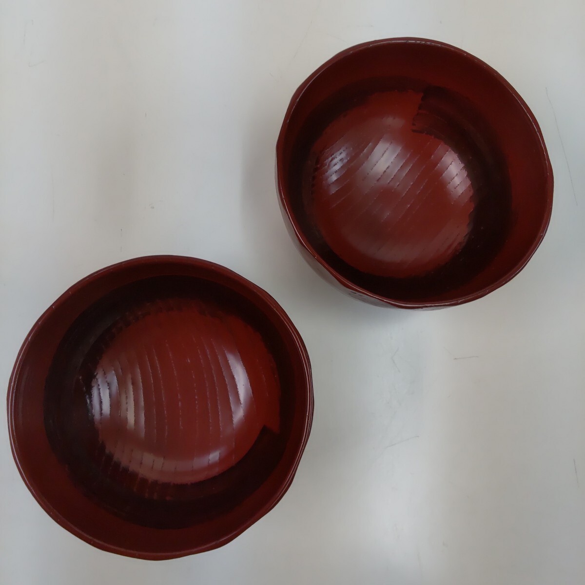 s688 塩徳屋漆器店 輪島塗 お椀 汁椀 2個 漆器 和食器 木製 椀_画像2