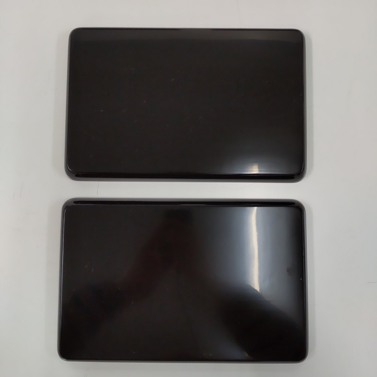 s690 塩徳屋漆器店 輪島塗 木製漆器 お盆 2枚 31cm×20cm 角盆_画像3