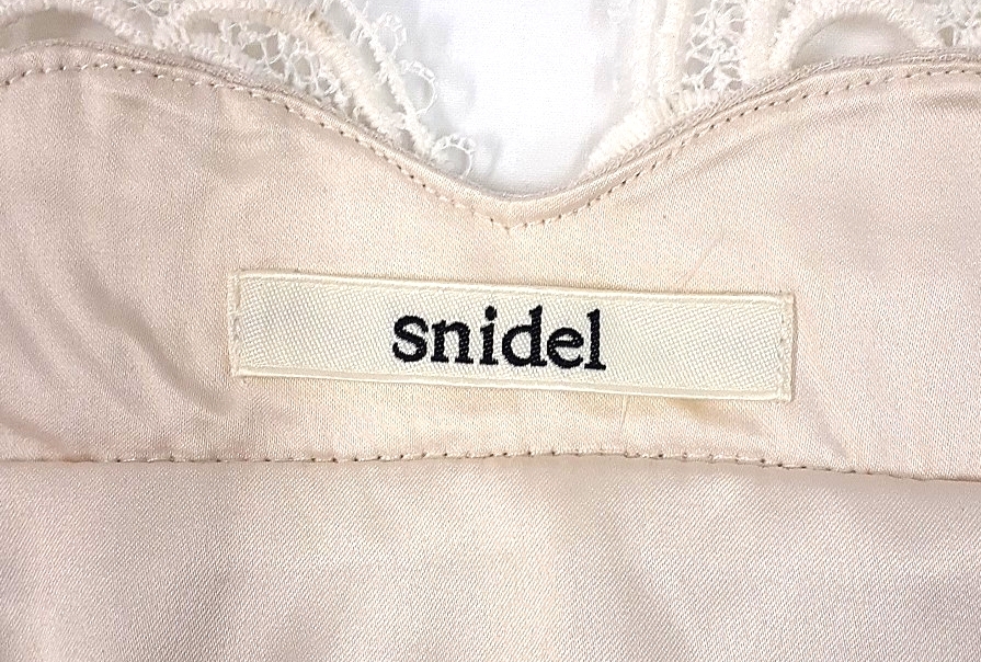 s355 ドレス スリップドレス ベージュ スナイデル snidel ワンピース 袖付き イベント M 女性用_画像4