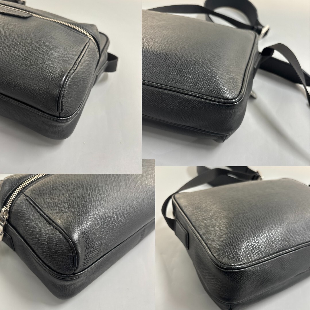 新品同様/IC ルイヴィトン タイガ アウトドア メッセンジャーPM ショルダーバッグ 斜め掛け アルドワーズ ブラック 黒 M33435_画像7