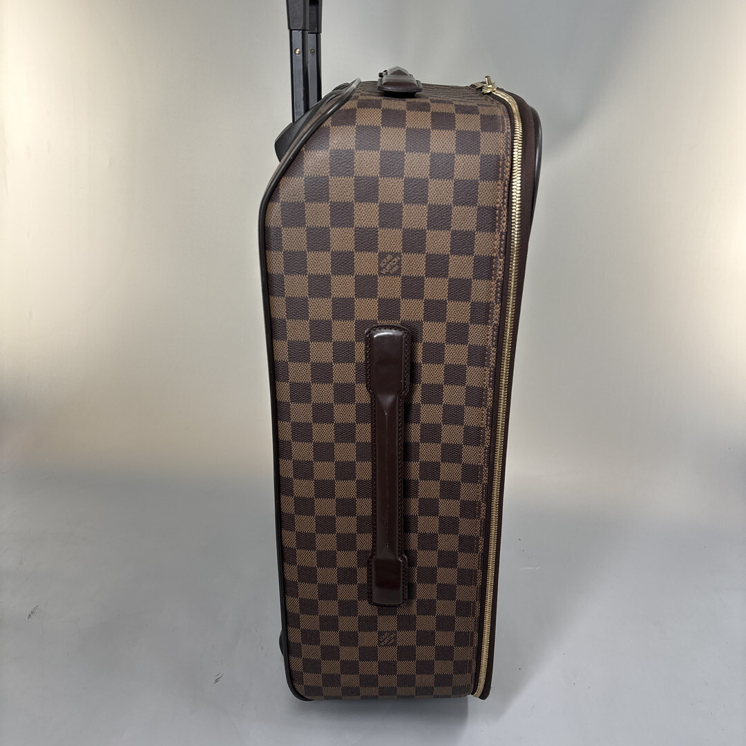極美品 Louis Vuitton ルイヴィトン■ダミエ ペガス 55 N23294 レザー スーツケース キャリーケース バッグ ビジネス 出張 A4 メンズ_画像4