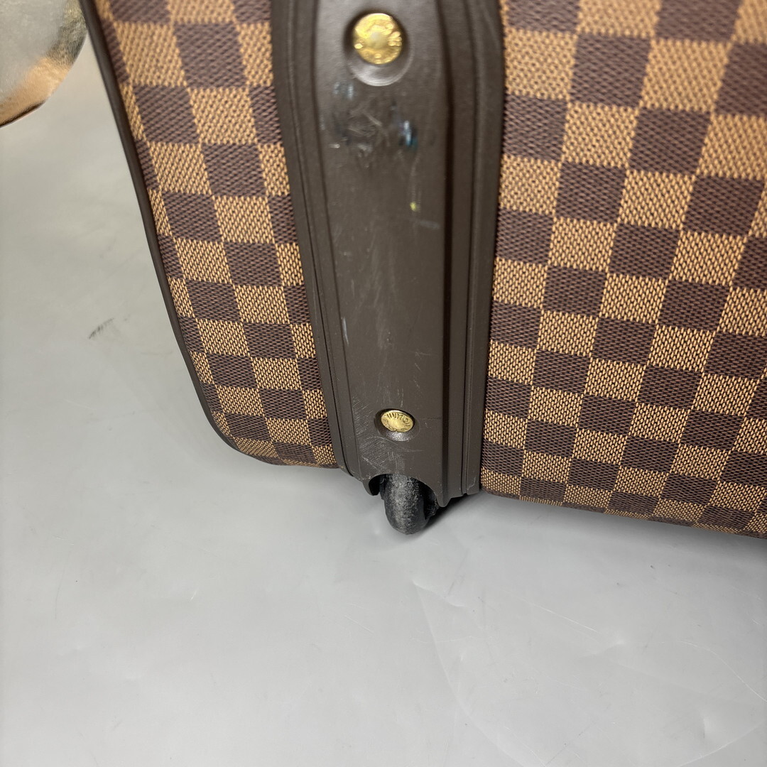 極美品 Louis Vuitton ルイヴィトン■ダミエ ペガス 55 N23294 レザー スーツケース キャリーケース バッグ ビジネス 出張 A4 メンズ_画像6