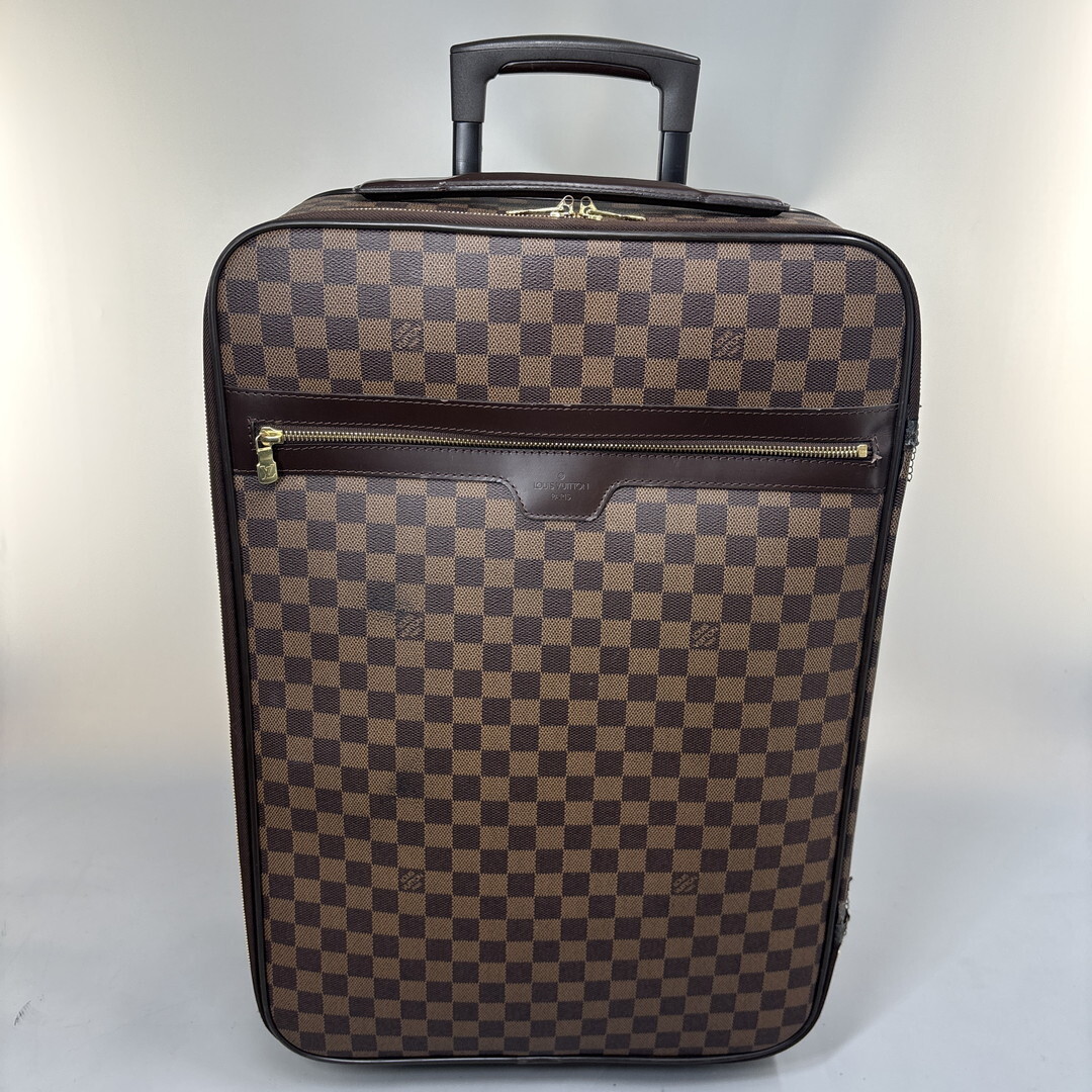 極美品 Louis Vuitton ルイヴィトン■ダミエ ペガス 55 N23294 レザー スーツケース キャリーケース バッグ ビジネス 出張 A4 メンズ_画像1