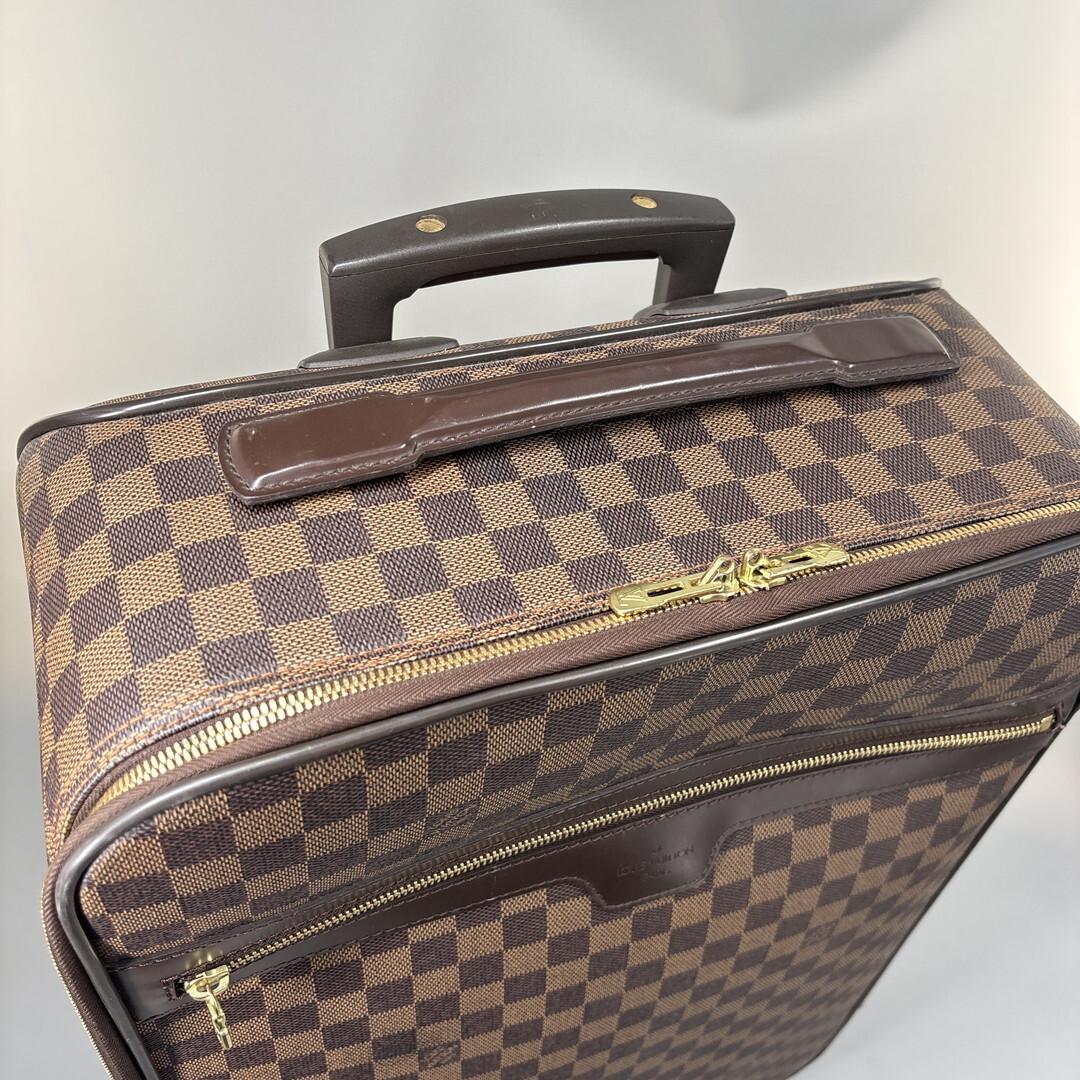 極美品 Louis Vuitton ルイヴィトン■ダミエ ペガス 55 N23294 レザー スーツケース キャリーケース バッグ ビジネス 出張 A4 メンズ_画像8