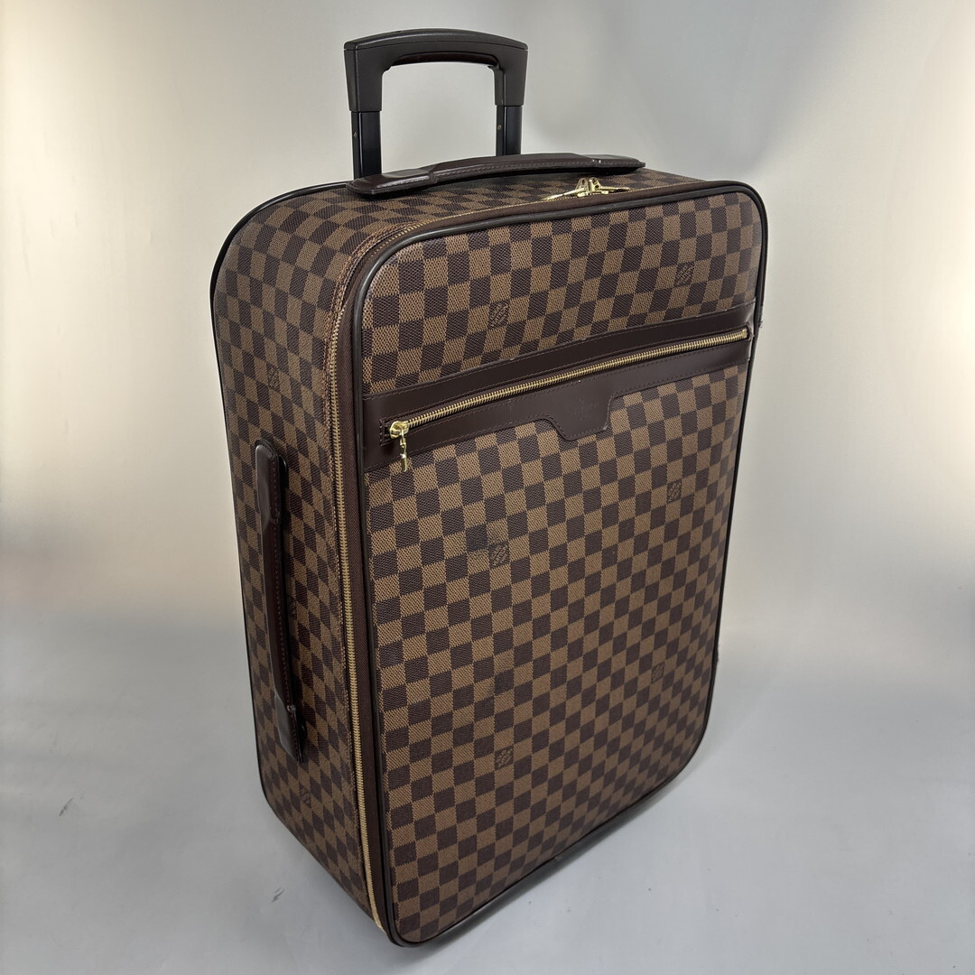 極美品 Louis Vuitton ルイヴィトン■ダミエ ペガス 55 N23294 レザー スーツケース キャリーケース バッグ ビジネス 出張 A4 メンズ_画像3