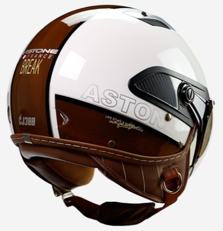 フランスのブランド ASTONE CJ300 AR7 ダブル・シールド パイロットヘルメット XL 白_画像2