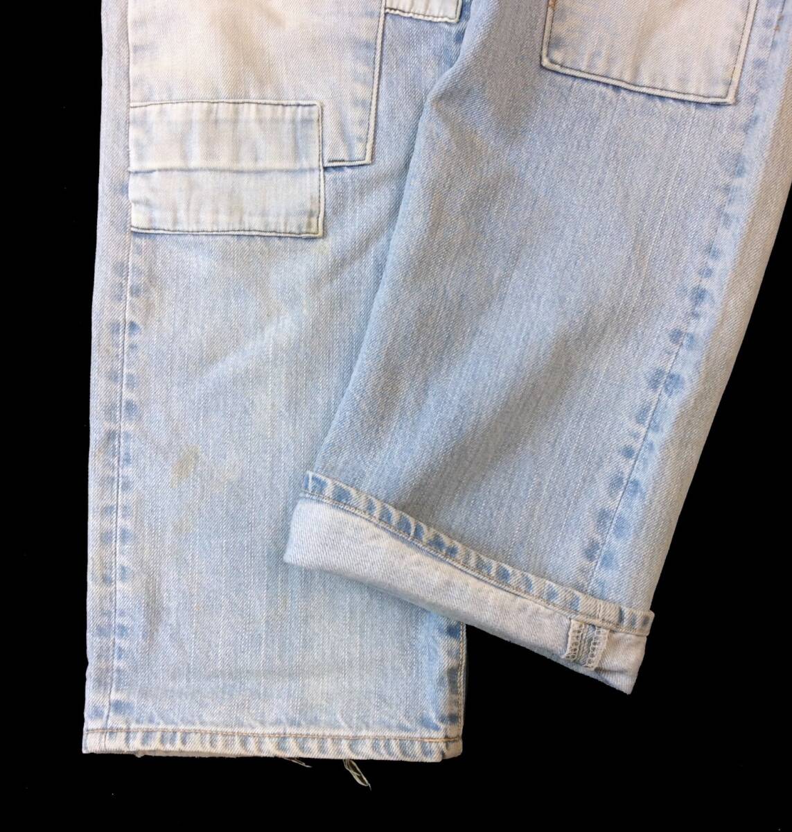 BLUE BLUE ブルーブルー デニム パンツ ジーンズ ヴィンテージ/リメイク加工 ライトブルー 聖林公司 メンズ 1 W31_画像6