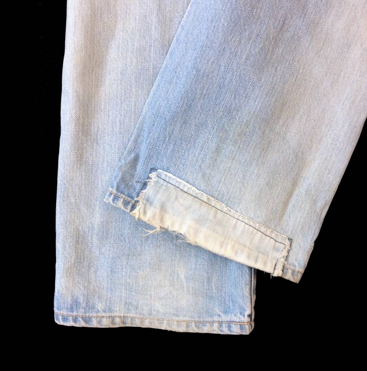 BLUE BLUE ブルーブルー デニム パンツ ジーンズ ヴィンテージ/リメイク加工 ライトブルー 聖林公司 メンズ 1 W31_画像7
