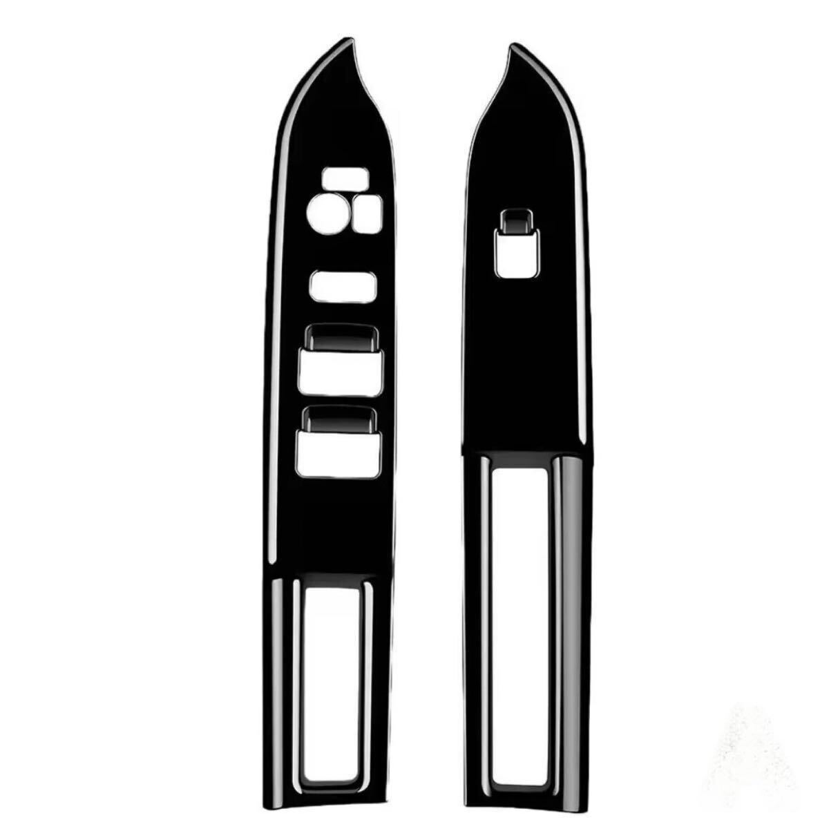 スズキ スペーシア★ドアパネル 光沢ピアノブラック★高級感　ウィンドウスイッチカバー 高級感 ドレスアップ カスタム 傷防止 送料無料_画像2